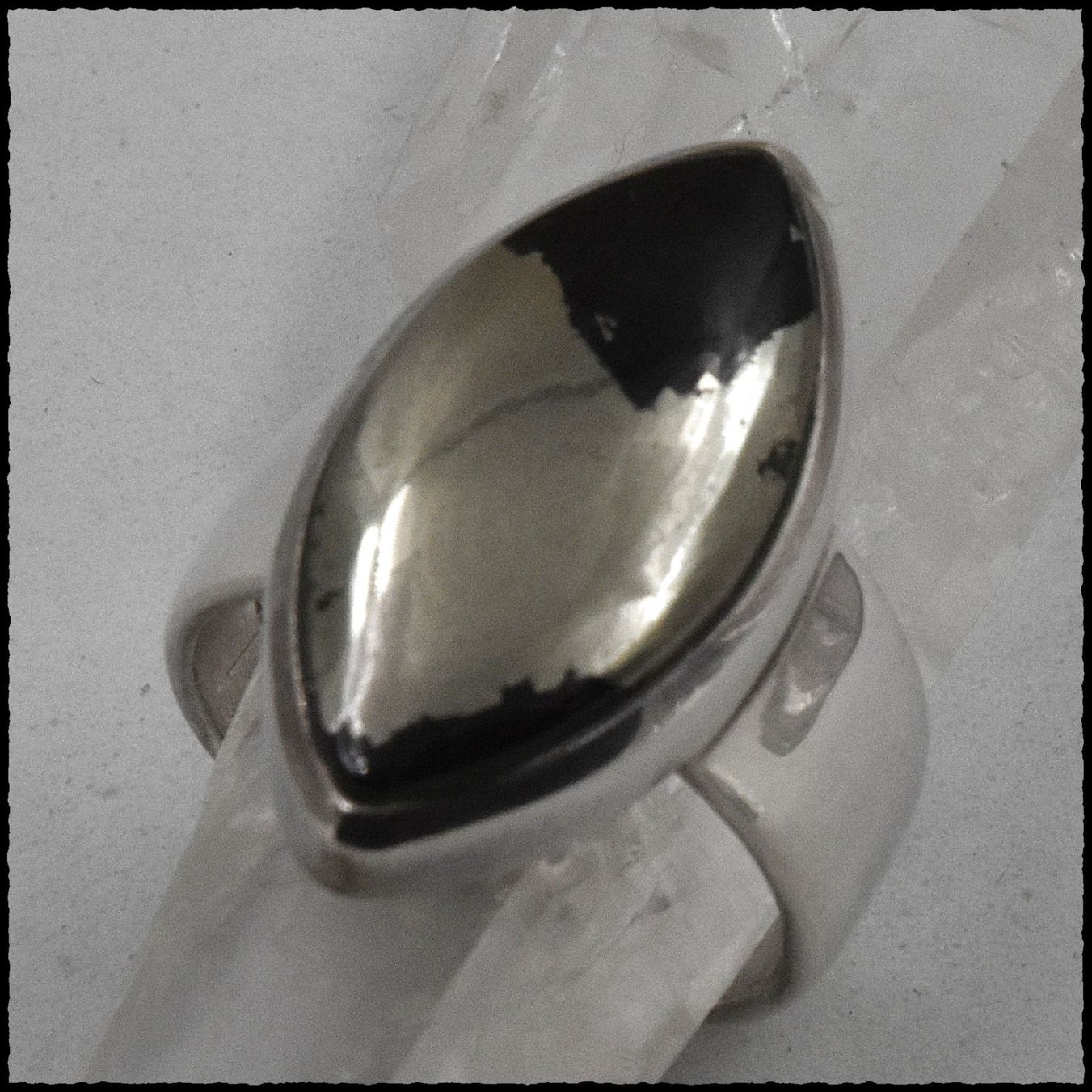 Anelli: Prächtiger Schieferpyrit Ring 925 Silber – Nuovo e nell'imballaggio originale da Oberglatt ZH venduto da Goldfee1