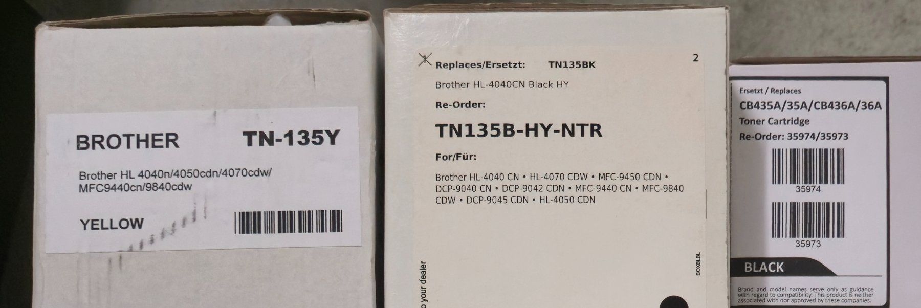 Cartucce per stampanti & toner: 4x Toner, alle Neu! – Nuovo e nell'imballaggio originale da Aarau Rohr venduto da X3lectroniX 2