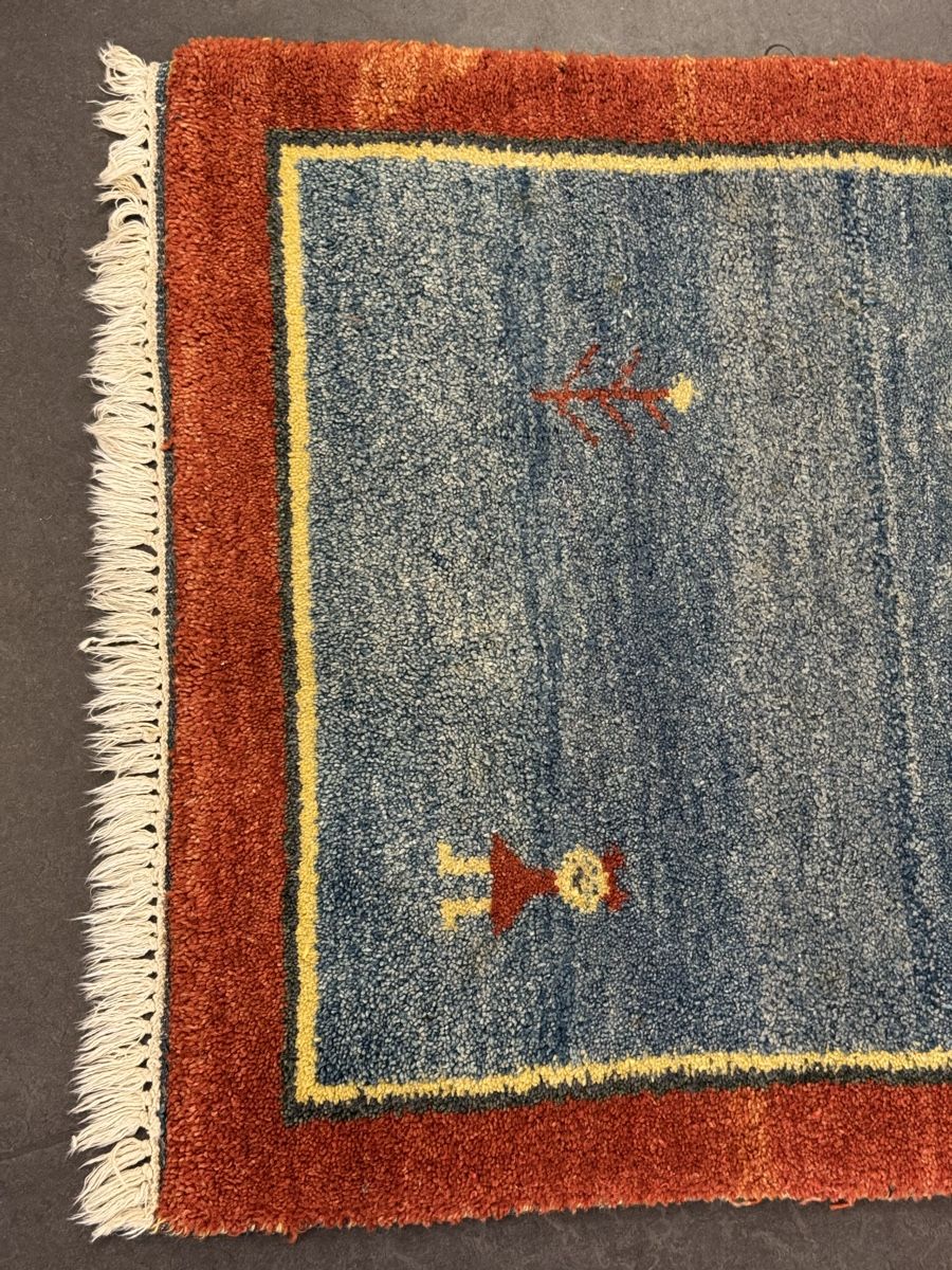 Tappeti: Gabbeh Orientteppich handgeknüpft blau  – Usato da Liestal venduto da galerie_nategh 5