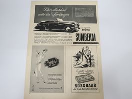 1950 Orig. Werbung, Sunbeam Modell 80, Berkel, Pepsodent