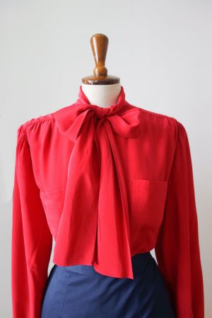 Vintage red blouse