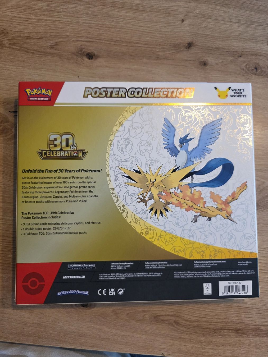 Pokémon Carte collezionabili: Pokémon🇬🇧 30th Celebration Poster Collection – Nuovo e nell'imballaggio originale da Lausen venduto da Loran13 1
