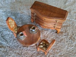 Sehr alter, zaubehafter Esszimmer, Holz, Rarität,Puppenhaus