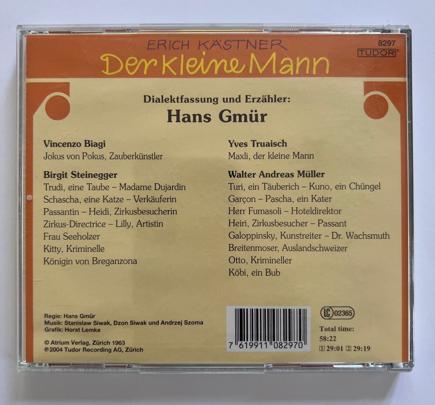 Audiolibri: Der kleine Mann, Erich Kästner, CD, Schweizerdeutsch – Usato da Kreuzlingen venduto da kek_1 1