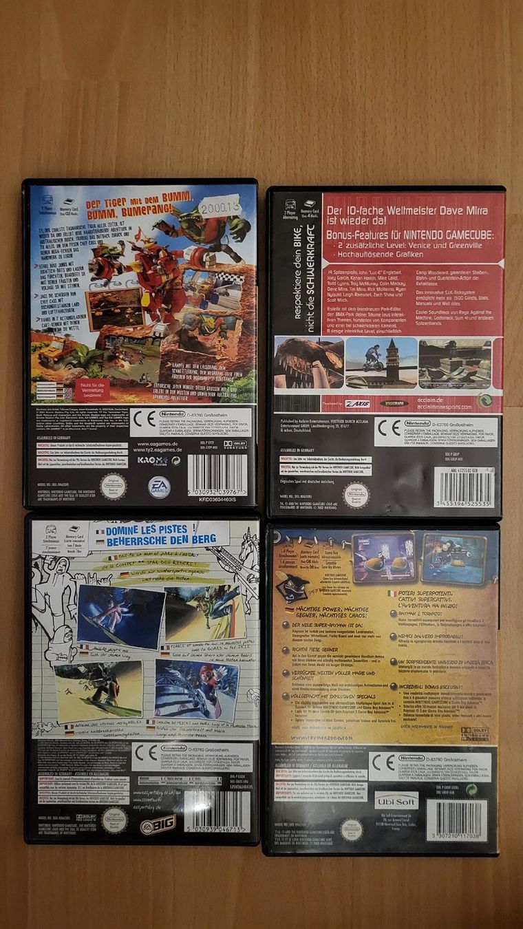 Nintendo Spiele: Gamecube Sammlung 4x Top Spiele Kompl. – Gebraucht aus Biel/Bienne von Retrohr 3