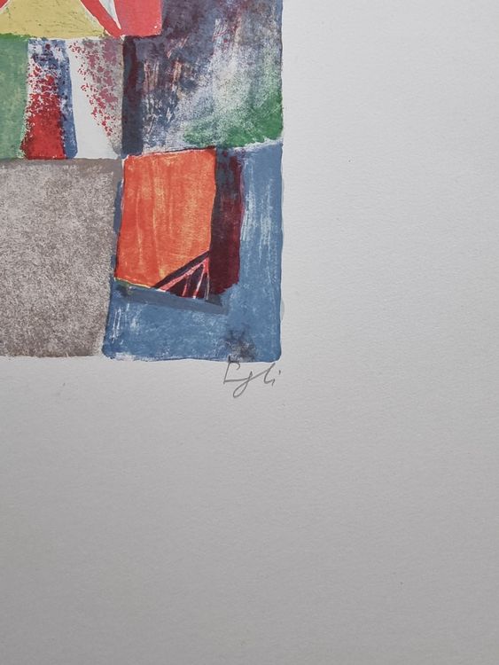 HANS EGLI LITHOGRAPHIE SIGNIERT NUMMERIERT 4
