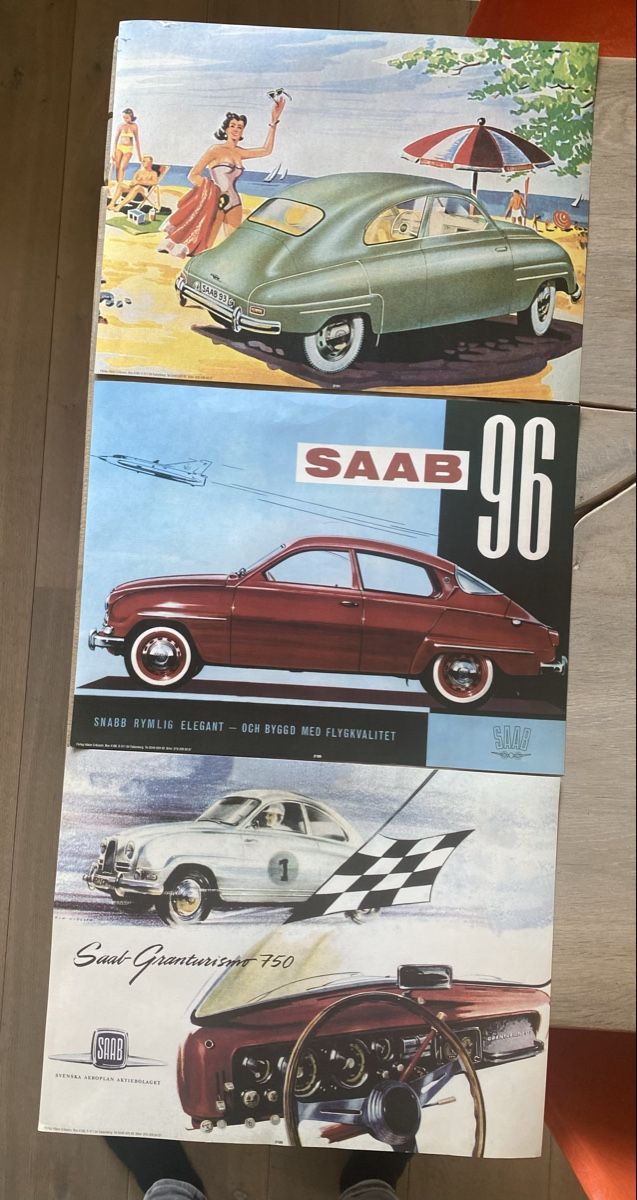 Poster & Bilder: Saab Posters 93 96 und Sport – Gebraucht aus Münchenbuchsee von orange67