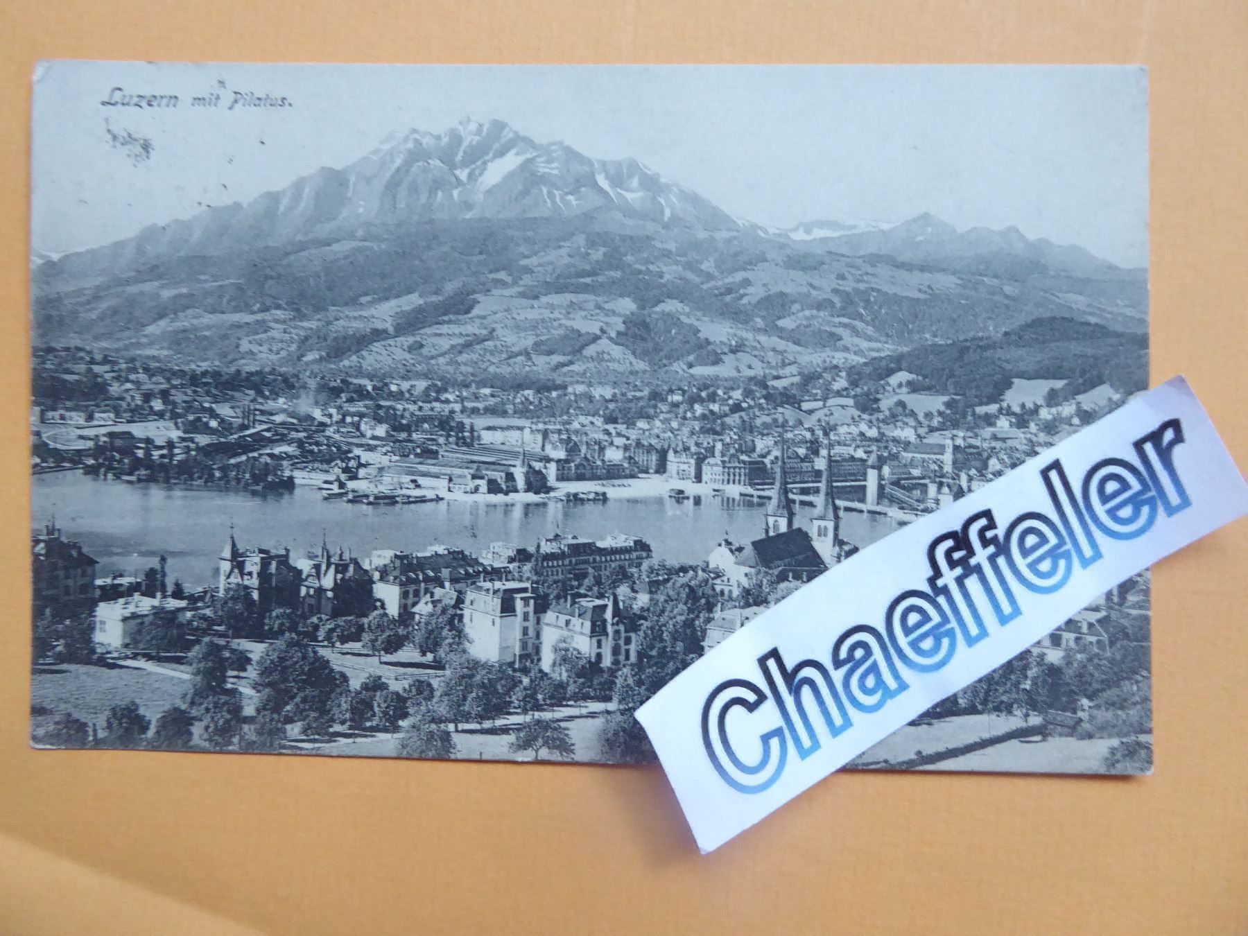 Ansichtskarten: 1906 Luzern mit Pilatus – Gebraucht aus Zürich von Chaeffeler
