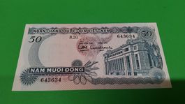 50 Dong Vietnam, Jahrgang, Vintage Banknote aus Vietnam!