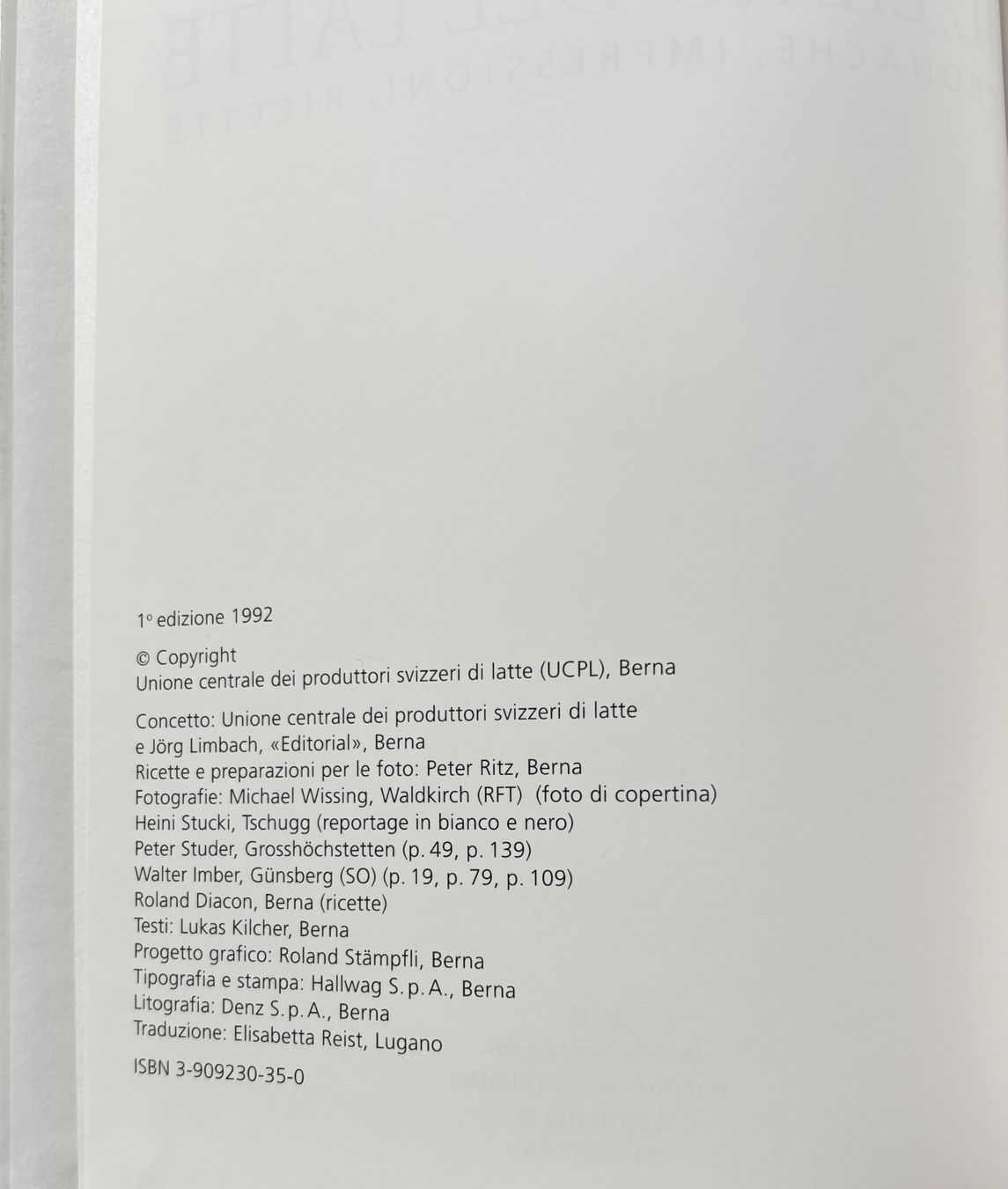 Bücher: Il libro del latte – Neu (gemäss Beschreibung) aus Sarnen von Livres 2