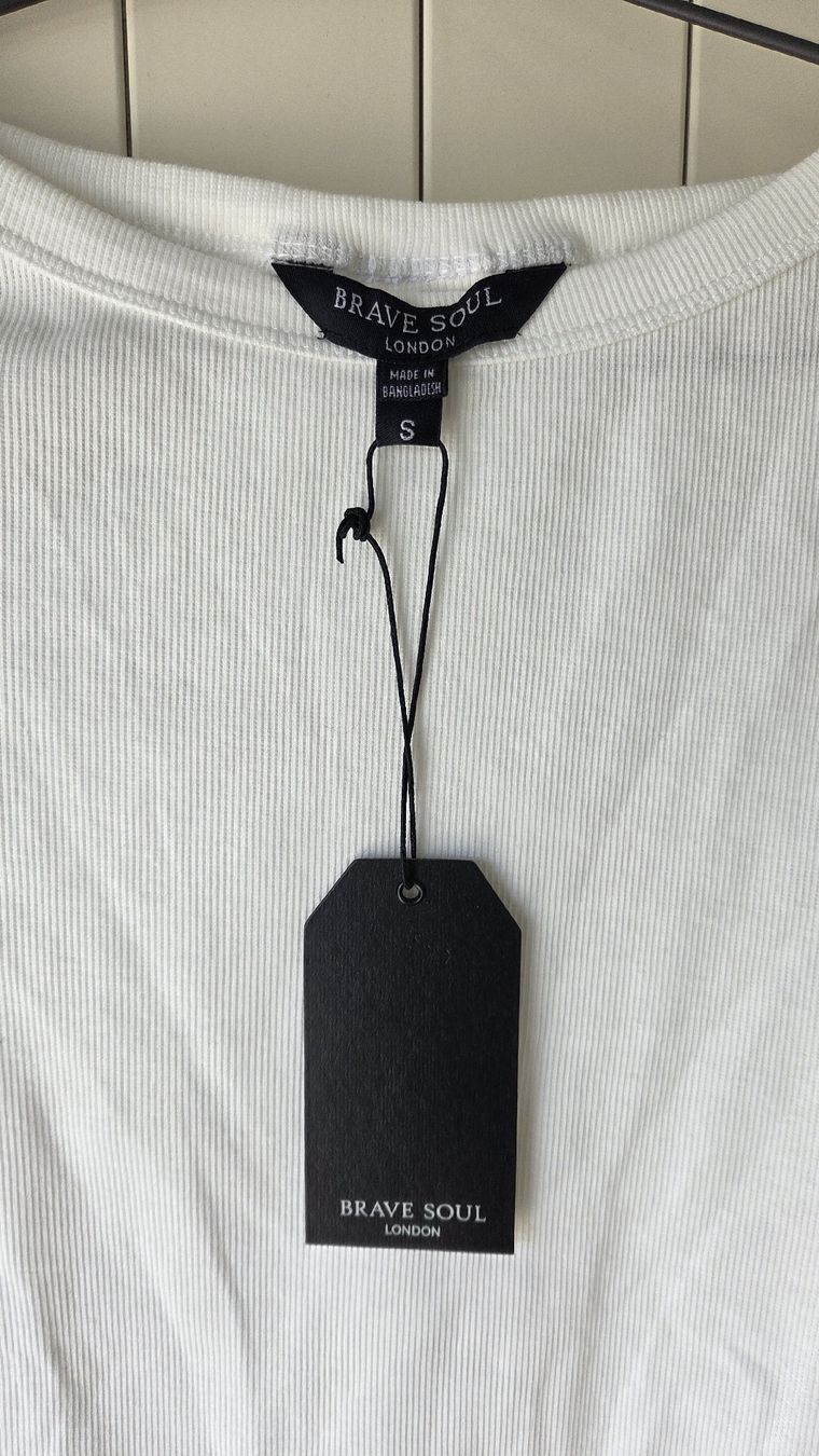 Maglioni & Felpe: Weisses Ripp-Shirt Langarm Grösse S – Nuovo e nell'imballaggio originale da Wohlen AG venduto da steffi_Bee 2