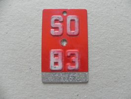Velonummer Rad Velo SO 1983 Solothurn 83 Nummer Geschenk