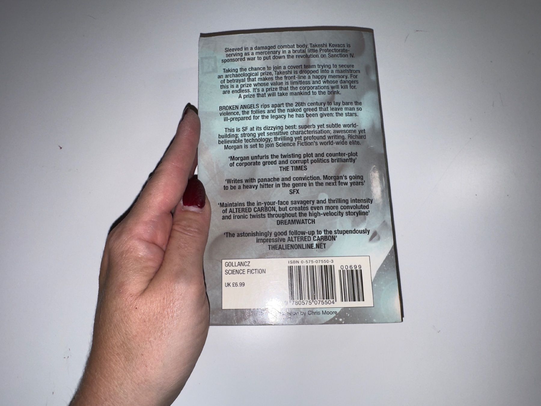 Libri: NOVEL: Richard Morgan, Broken angels – Usato da Grosswangen venduto da English_books 8