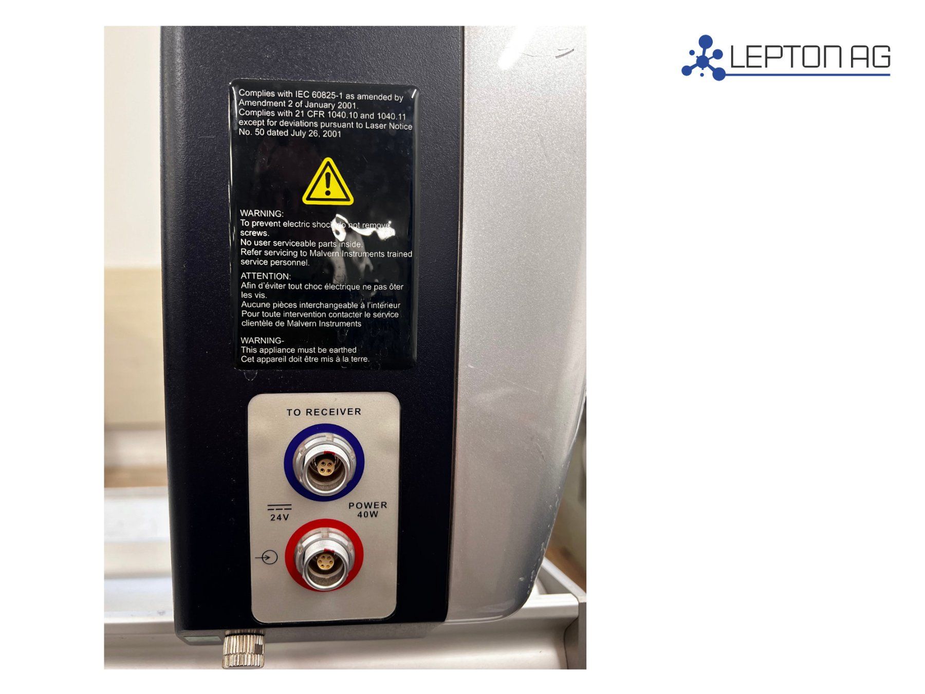 Accessori da laboratorio: Malvern Instruments Spraytec STP5315 Particle Size Analyzer – Usato da Niederdorf venduto da LeptonAG_Labor 5
