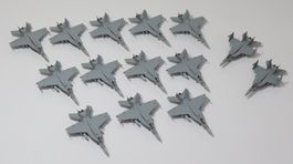 Boeing F/A-18E Super Hornet Diecast Modelle 1:200 14 Stück