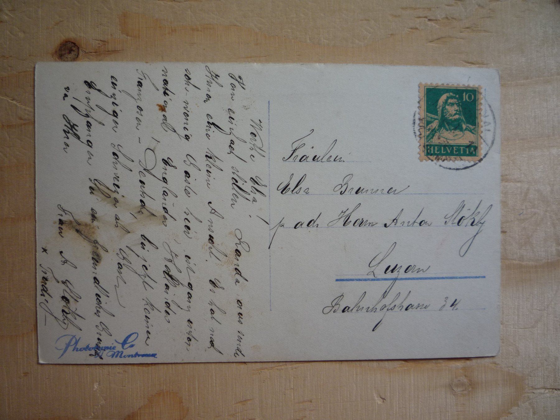 Cartoline postali: Randa, 18.VII.29 – Usato da Rieden SG venduto da Brockehuesli 1
