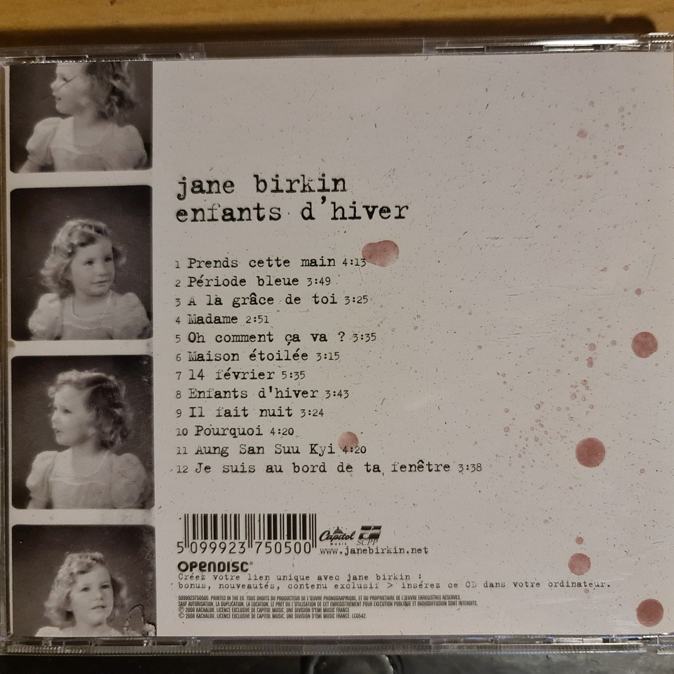 CD: Jane Birkin - enfants d'hiver – Usato da Dintikon venduto da Vexi 1