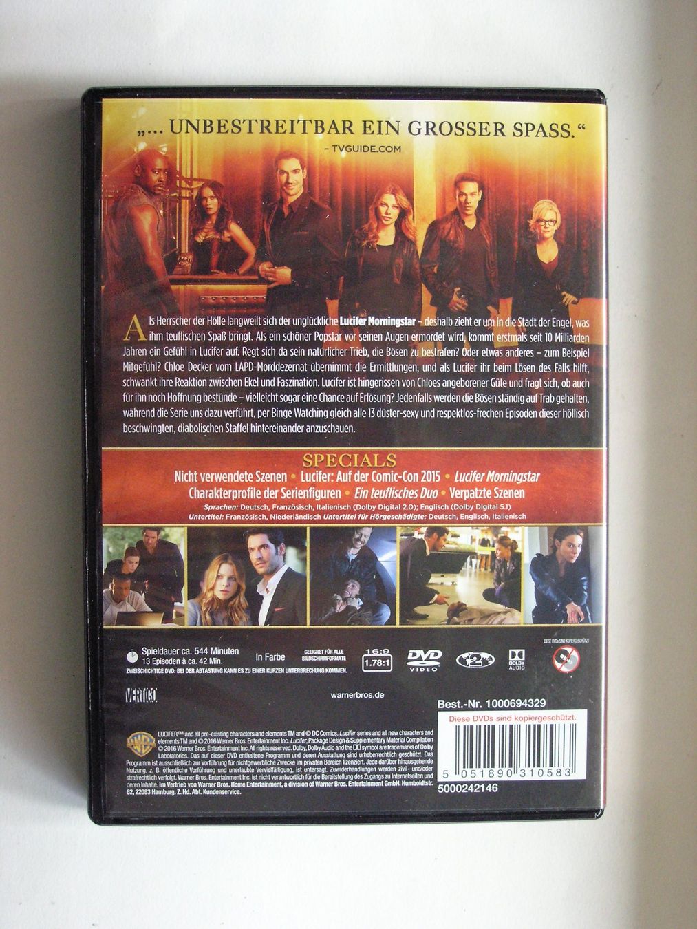 Alle DVDs: Lucifer - Staffel 1 3 DVDs – Gebraucht aus Zuzwil SG von vette13 1