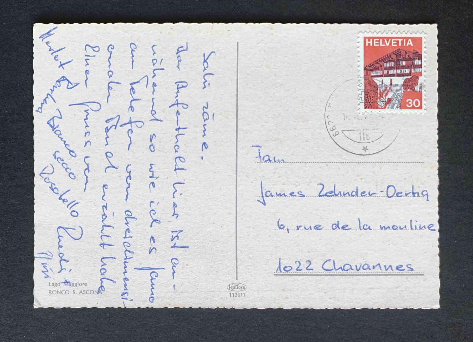 Cartoline postali: AK RONCO S ASCONA – Usato da Goldau venduto da artelier1 1