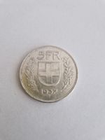Moneta 5 Franchi 1937 Confederazione Helvetica Argento