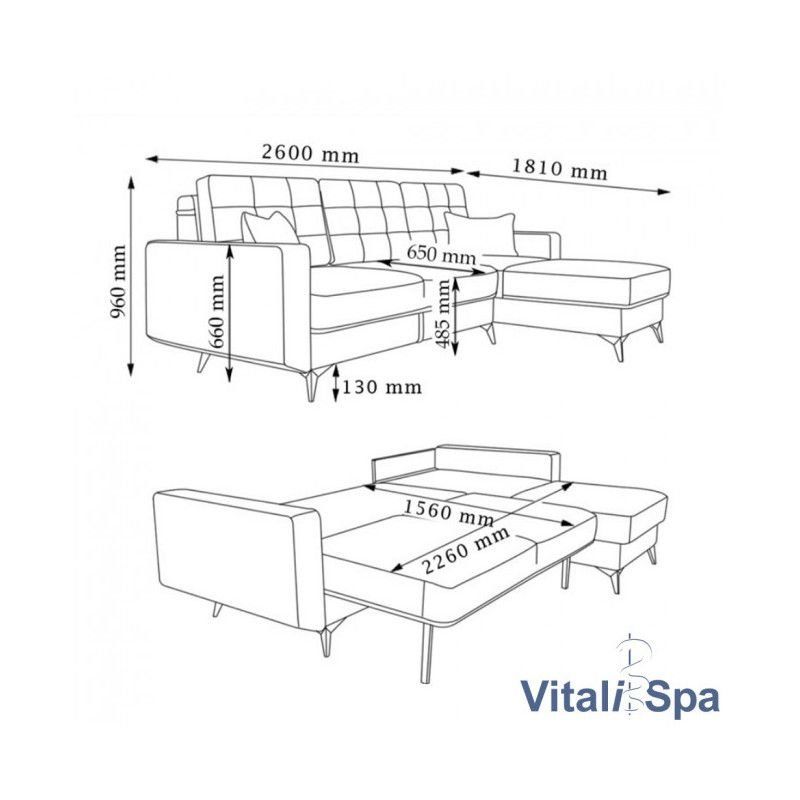 Divani: Ecksofa Schlafsofa Boxspringsofa YORK - Braun - Sofa – Nuovo e nell'imballaggio originale da Wallenwil venduto da toesstal-vertrieb 7