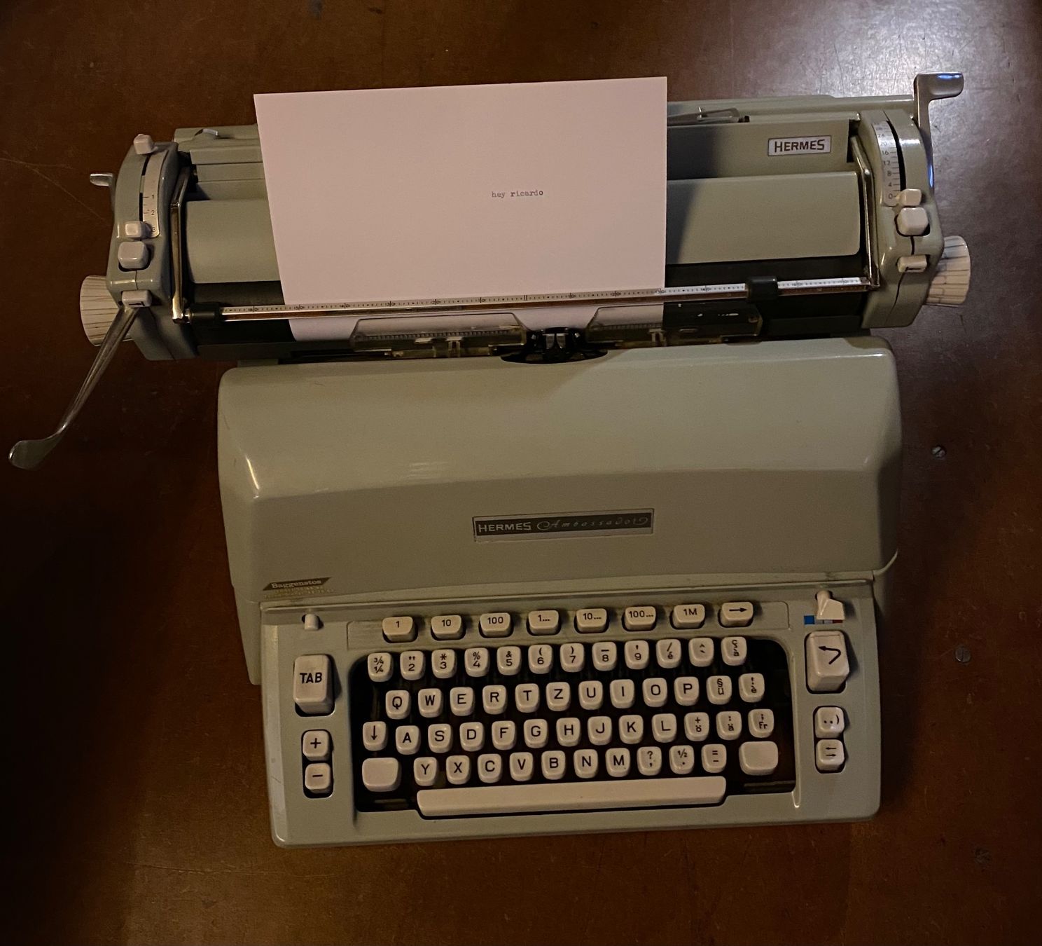 Macchine da scrivere: Hermes Ambassador Schreibmaschine – Usato da Ennenda venduto da ZiskaGL 2
