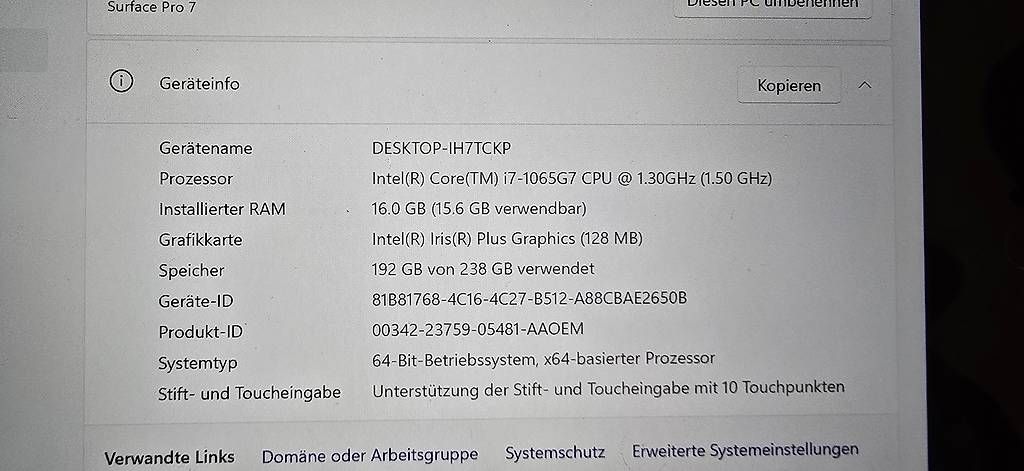Notebook: Verkaufe Microsoft Surface Pro 7 – Usato da Oberentfelden venduto da Schibuu 4