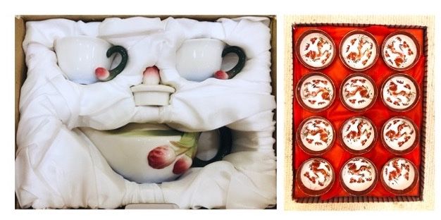 Teiere: Lot de 2 services à thé chinois - NEU – Nuovo e nell'imballaggio originale da Veyrier venduto da Szurkemaci