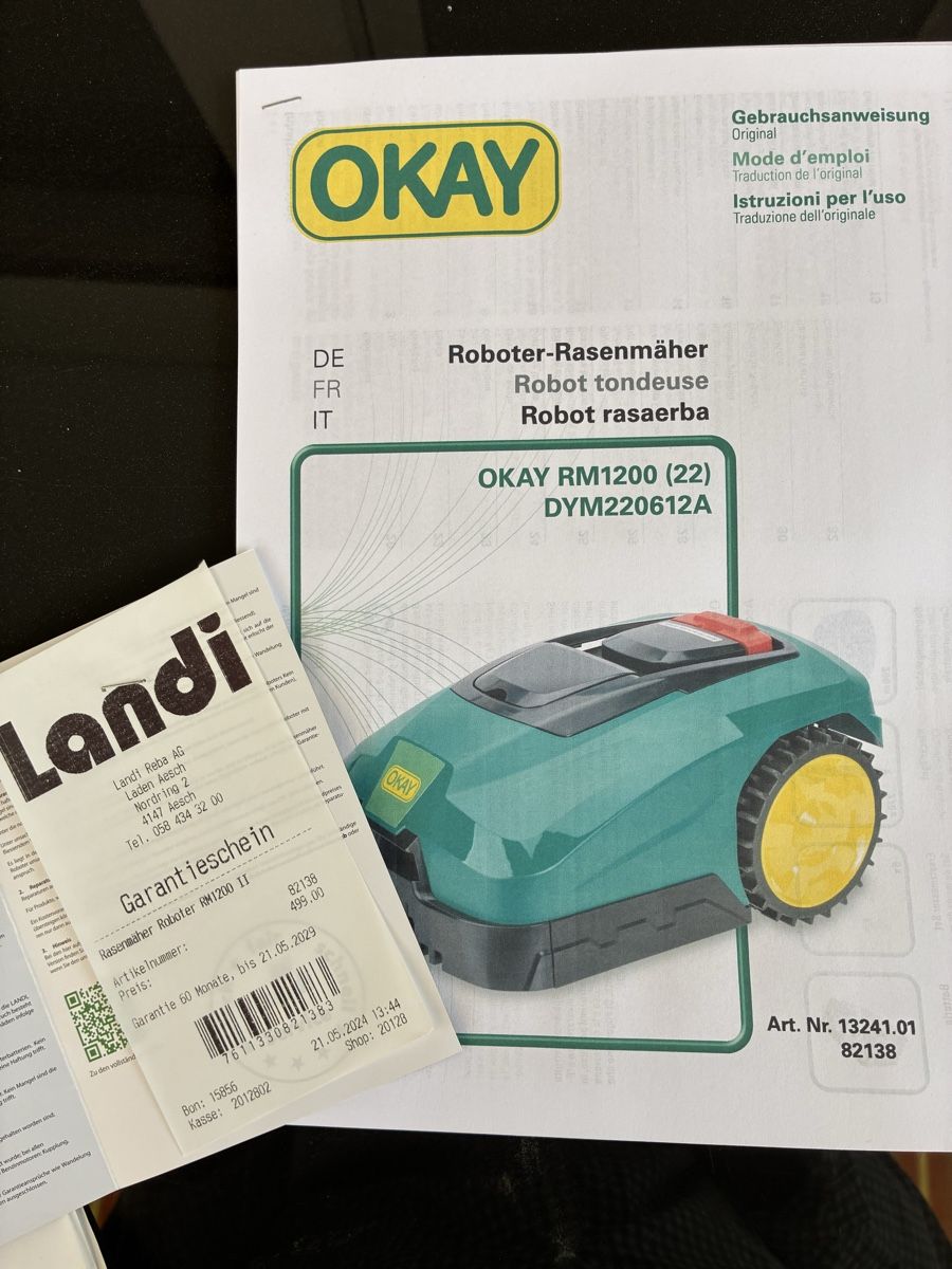 Tagliaerba: LANDI OKAY MÄHROBOTER RM1200 – Usato da Aesch BL venduto da kaktus1949 1