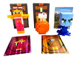 3x MINECRAFT Mcdonald's Birdie, Soda Potion & Evoker