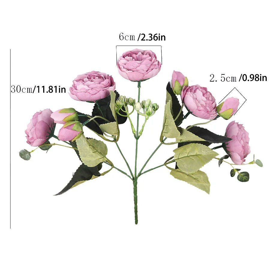 Tutte le decorazioni: Künstliche Pfingstrosen schöne Rose – Nuovo e nell'imballaggio originale da Wittenbach venduto da ChinaSeidenstrasse 2