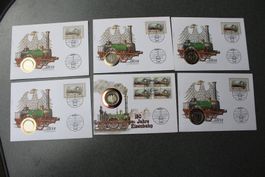 6 Münzbriefe Deutscher Adler 150 Jahre