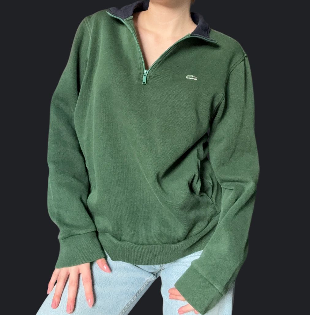 Lacoste Maglioni & Felpe: Lacoste Zip-Pullover Grün Grösse M  Top! – Nuovo (secondo la descrizione) da Langenthal venduto da hih_sfd7