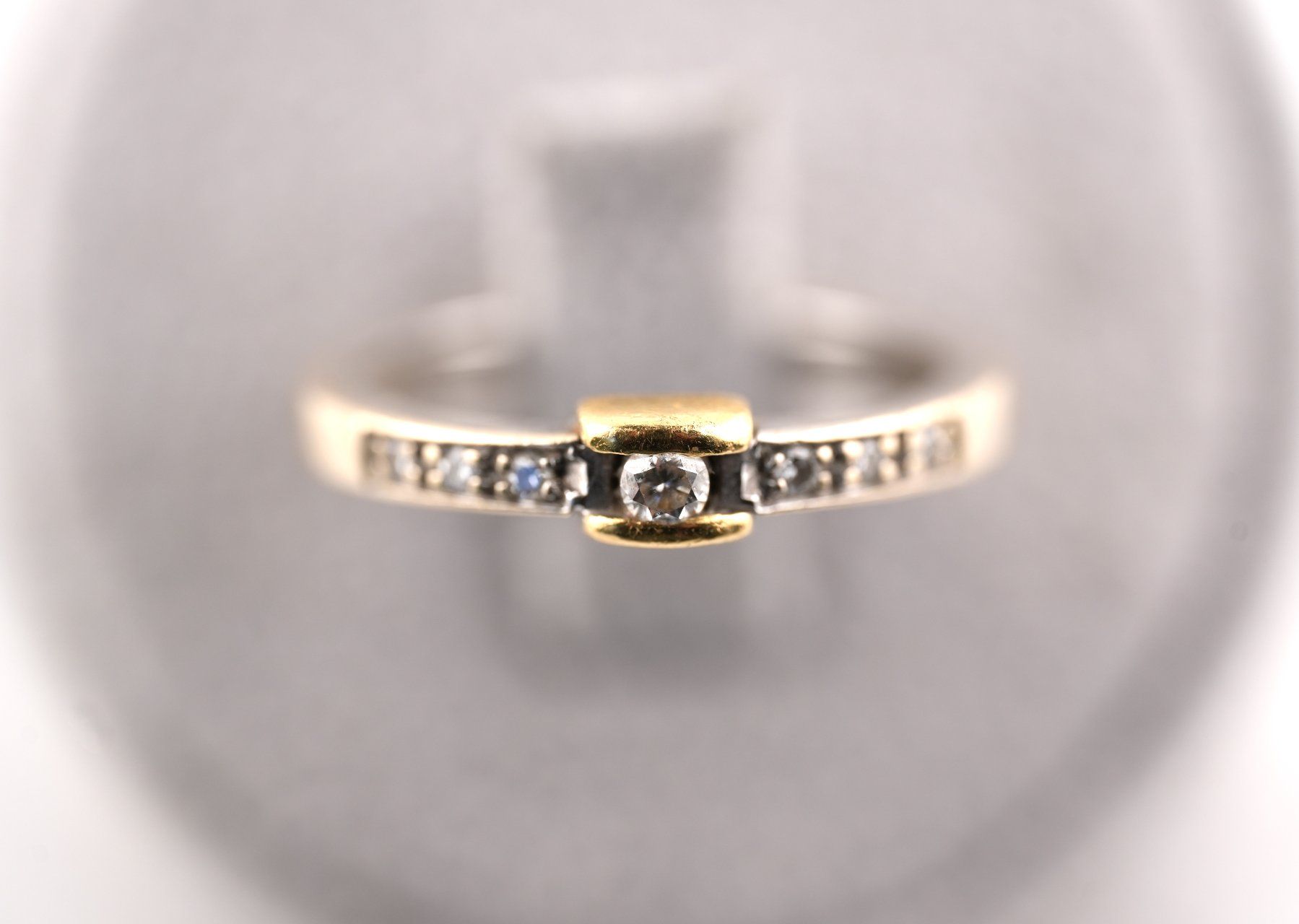 Ringe: Goldring 18K Bicolor – Gebraucht aus Basel von Edelmetallhaus24