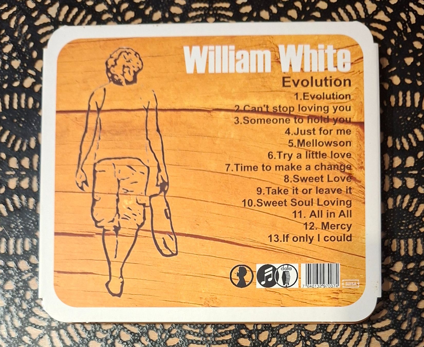 CD: William White - Evolution, CH Folk Rock CD Album 2008 – Usato da Schönenberg TG venduto da Gregordini 1