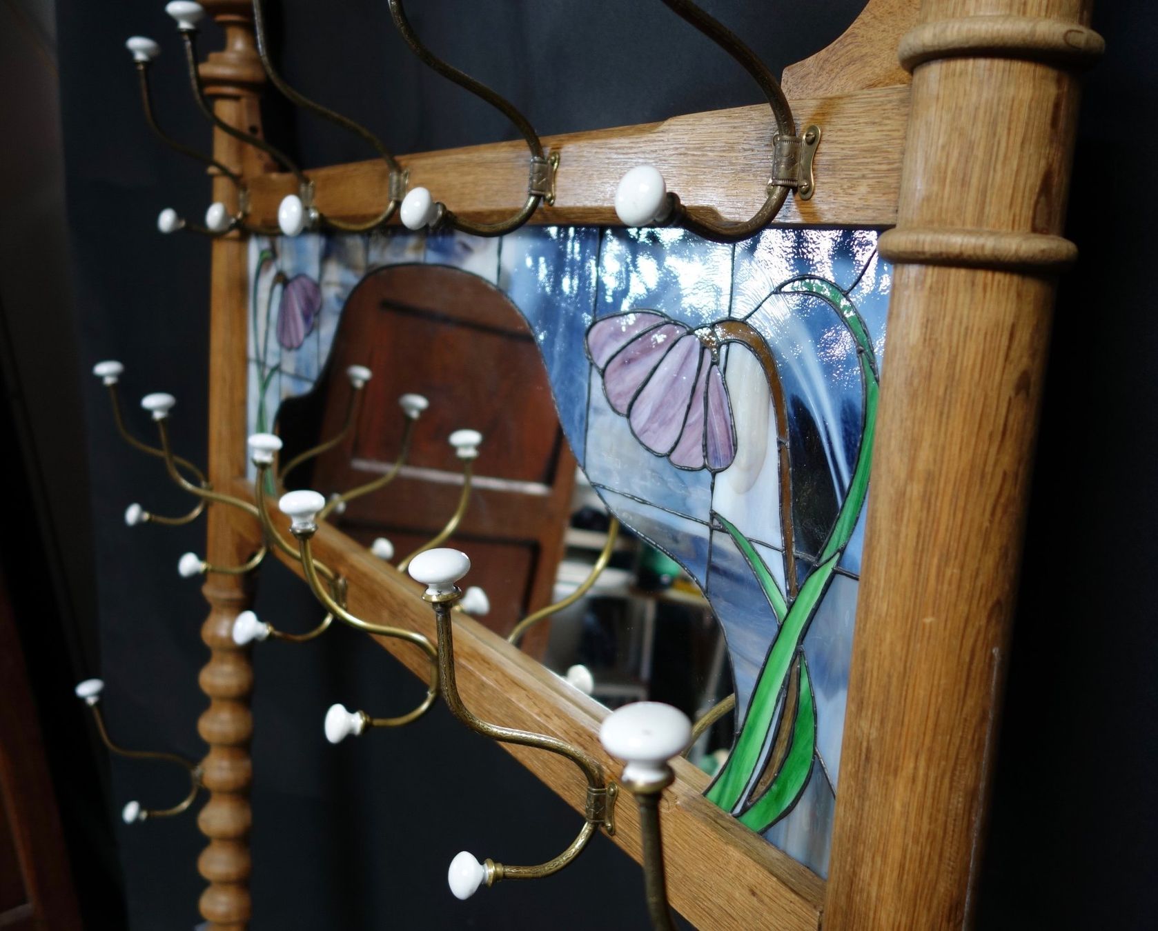 Guardaroba: Jugendstil Wandgarderobe um1900 – Usato da Biel/Bienne venduto da Rothar 2