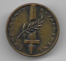 Abzeichen: CONFERENCE DESARMEMENT GENEVE 1932