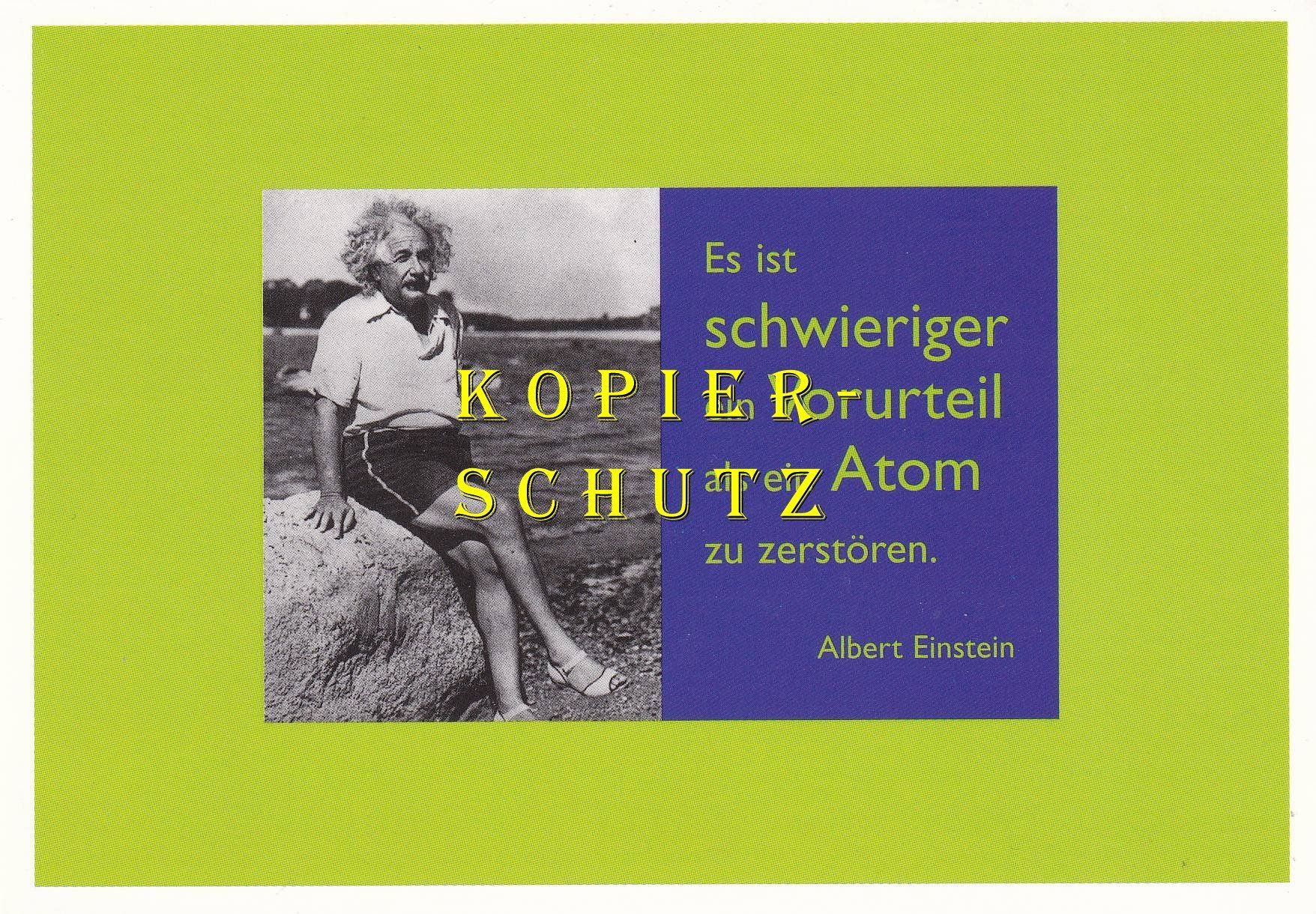 Cartoline postali: Zitat von Albert Einstein /bm – Usato da Hombrechtikon venduto da Rudolf07