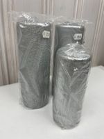 3er Set Silber Kerzen, Gesteck Kerzen