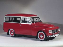 Volvo PV445 Duett Phase I 1953-1960 dunkelrot / weiss   1:43
