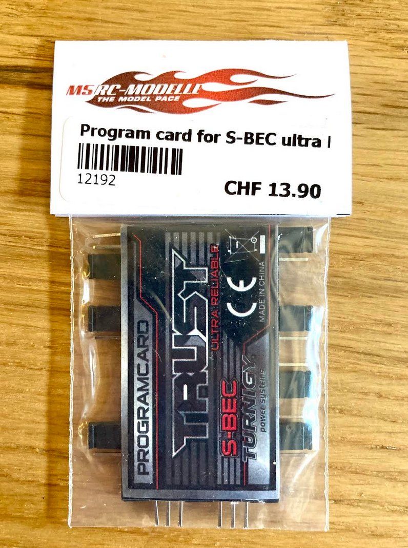 Modellismo RC: Turnigy Trust SBEC Programming Card ESC – Nuovo e nell'imballaggio originale da Trélex venduto da Arnaudyak 1
