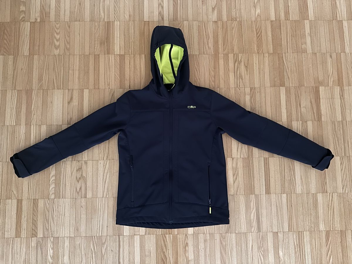 CMP Jacken & Mäntel: CMP Softshelljacke mit Kapuze Grösse 164 blau gelb – Gebraucht aus Fällanden von ms8117