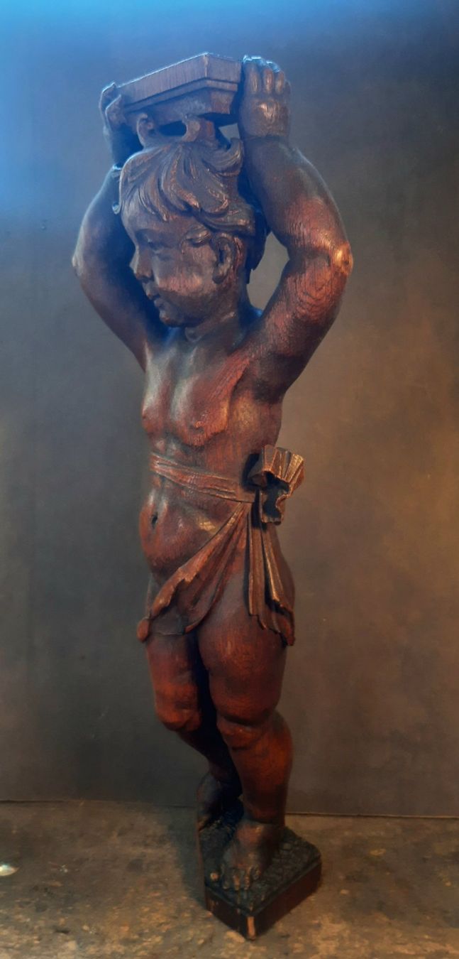 Sculture & Statue: Antike Barock Holz Skulptur – Usato da Arbon venduto da torso444 1