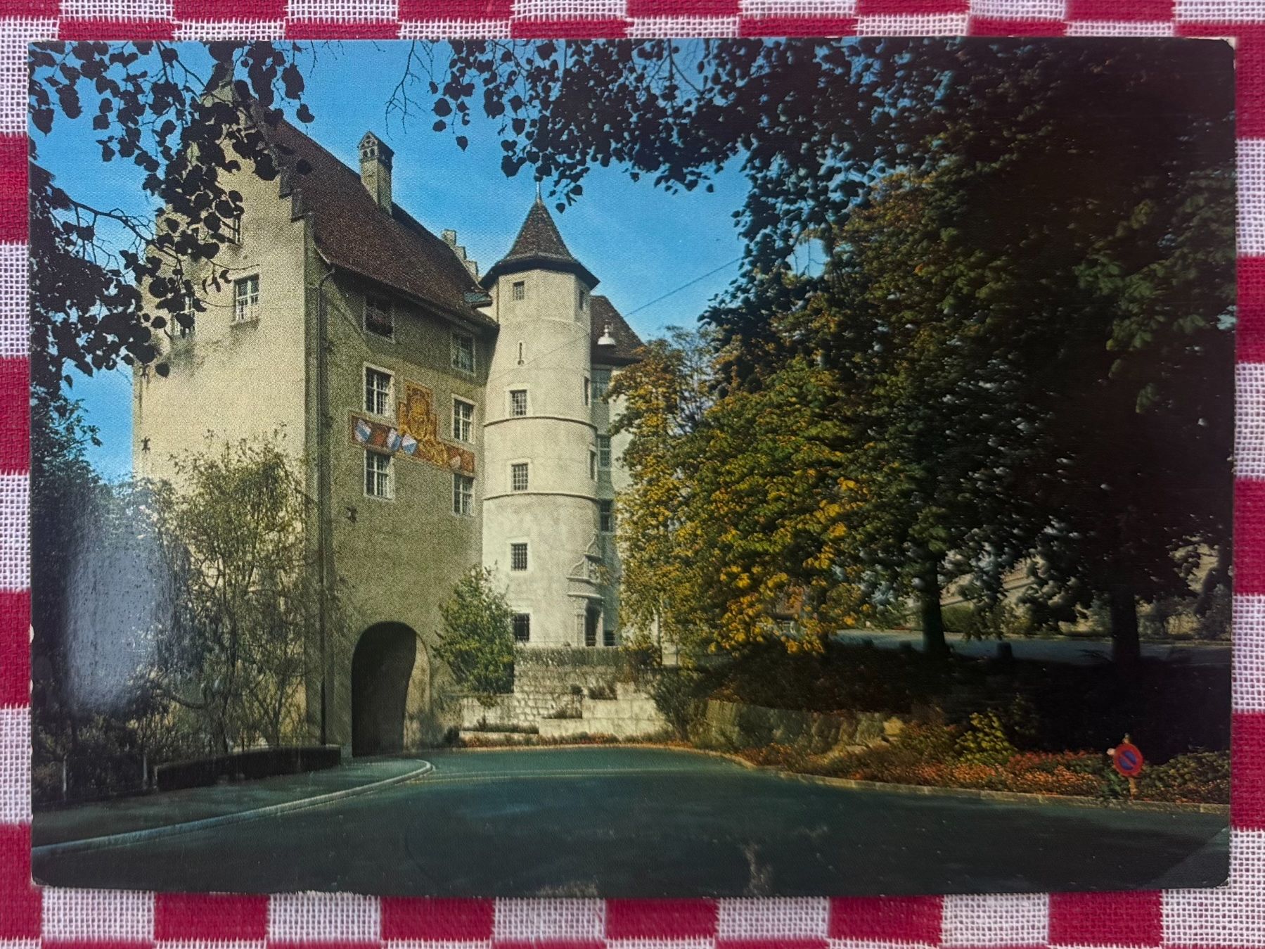 Ansichtskarten: BADEN - Landvogteischloss - Ansichtskarte – Gebraucht aus Tegerfelden von siebenmacky