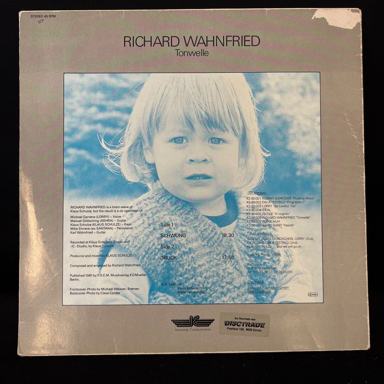 Dischi in vinile: Richard Wahnfried / Tonwelle – Usato da St.Gallen venduto da Out-take 1
