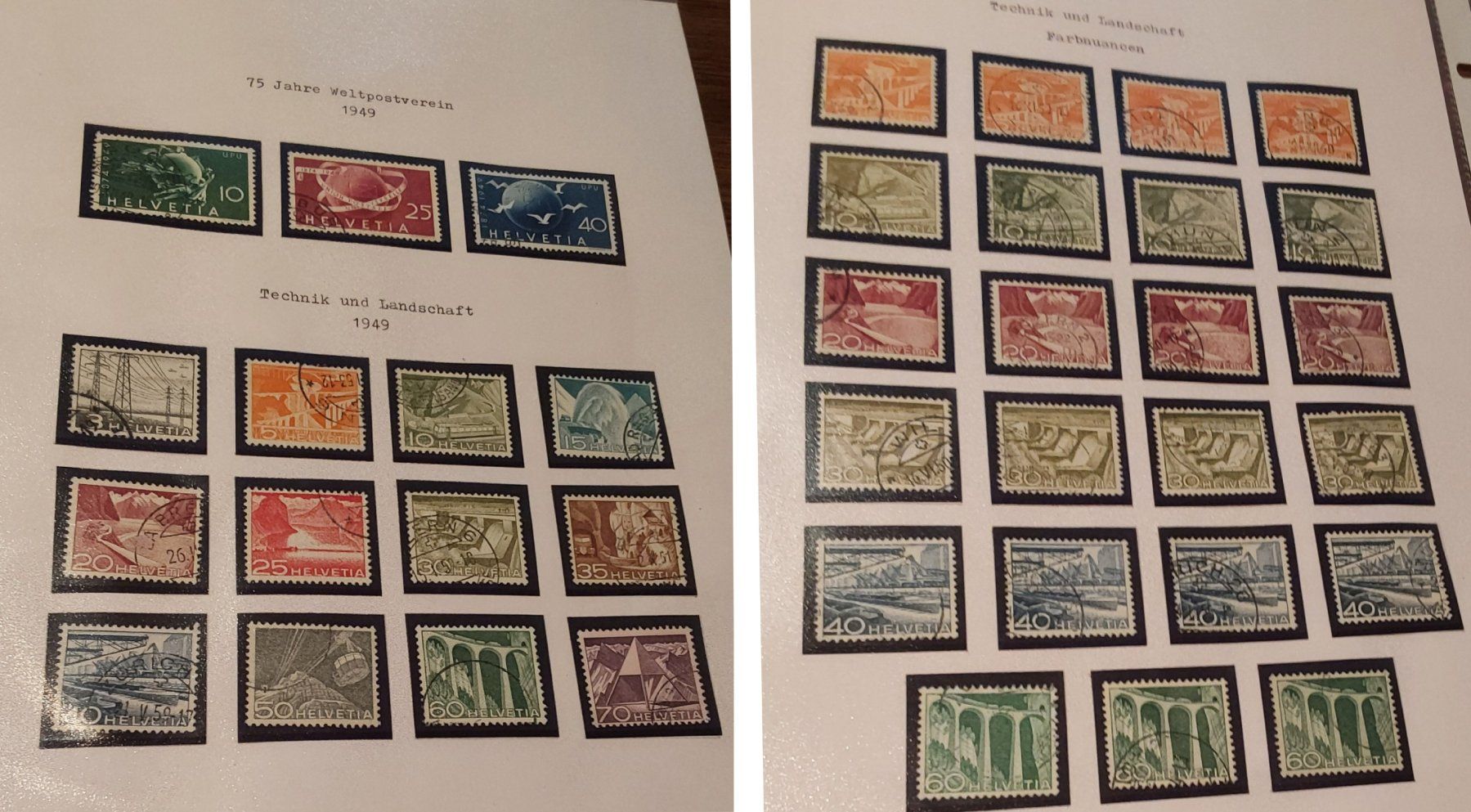 Tutti i francobolli: CH Briefmarken-Seiten ab Ziffermuster – Usato da Münchwilen AG venduto da Nesar 8