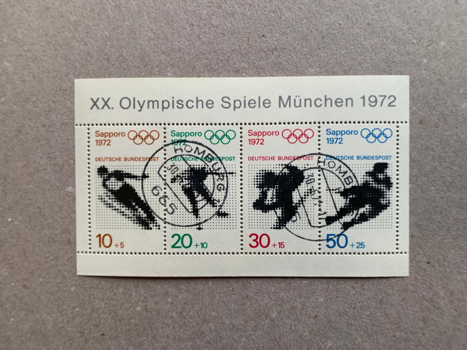 Tutti i francobolli: Olympia-Block 1972 Originalgummi – Usato da Unteraegeri venduto da schlauer2003