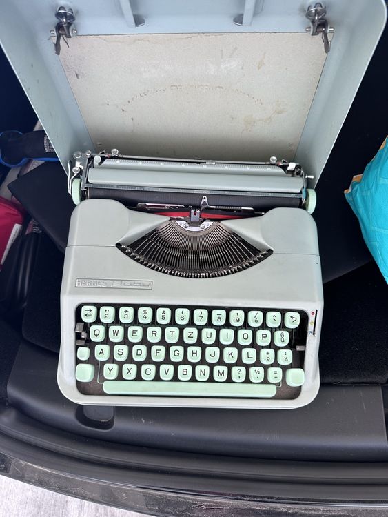 Vintage Schreibmaschine Nostalgie - Manuelle Schreibmaschine Für Briefe & Notizen, 30x30x8cm