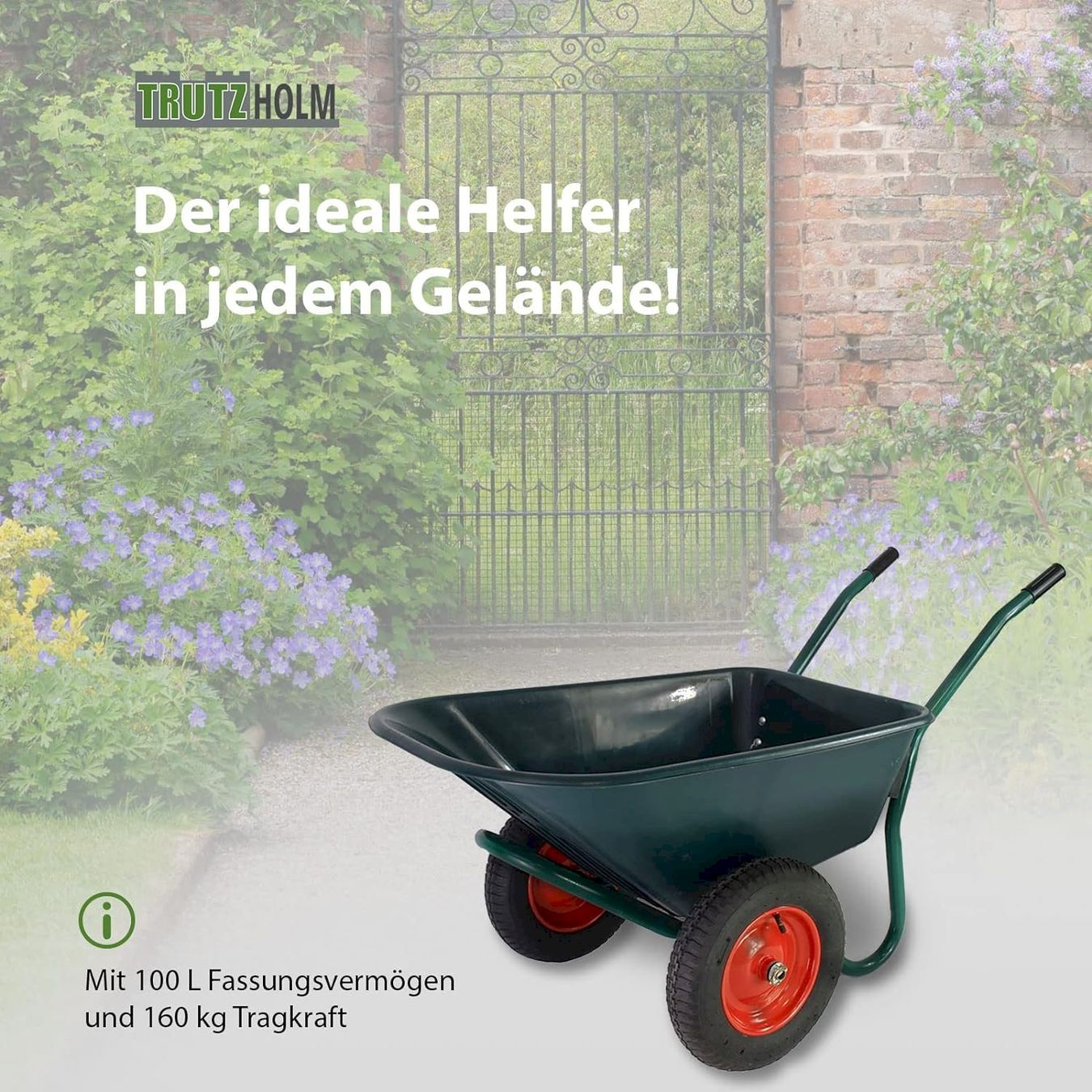 Sonstiges: TrutzHolm 2-Rad Schubkarre 100 L – Neu und originalverpackt aus Bottighofen von zaap 4