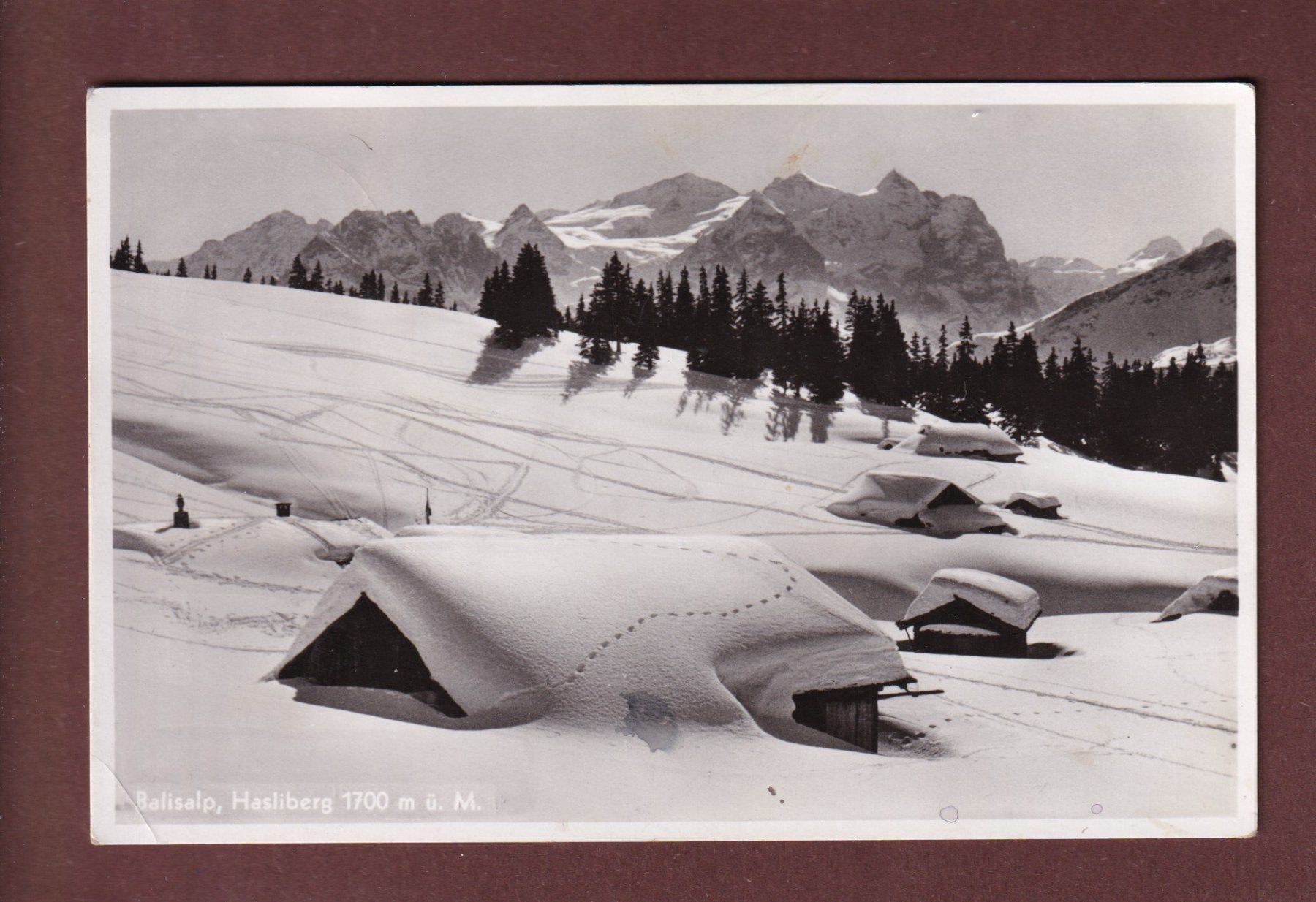 Cartoline postali: HASLIBERG - Balisalp - 1939 // Eckbug // – Usato da Pully venduto da nicecards-shop